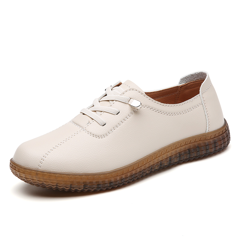 Nouvelles chaussures décontractées et légères pour femmes, en cuir véritable à 100 %, élégantes et confortables pour la marche et le sport.