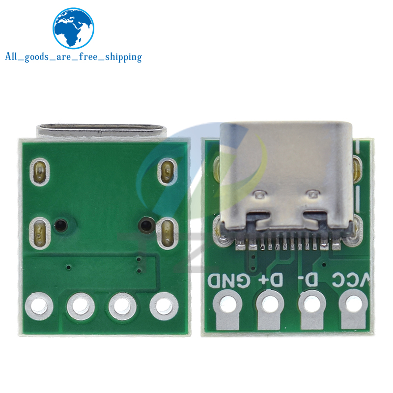 TZT 1/5/10 шт. USB 3.1 Тип C Разъем 16-контактный тестовый адаптер печатной платы 16P Разъем для линии передачи данных Провод Кабель Передача