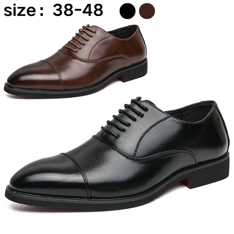 Formale Oxford-Schuhe für Herren, Business-Leder-Kleiderschuhe für Hochzeit, Größe 47, 48
