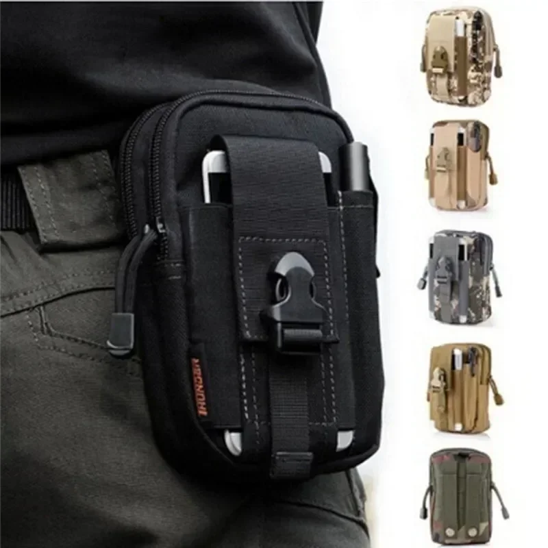 Saco de cintura masculino selva camuflagem pendurado pacotes de cintura dos homens esportes ao ar livre saco de cintura sacos multifuncionais riñoneras para hombre