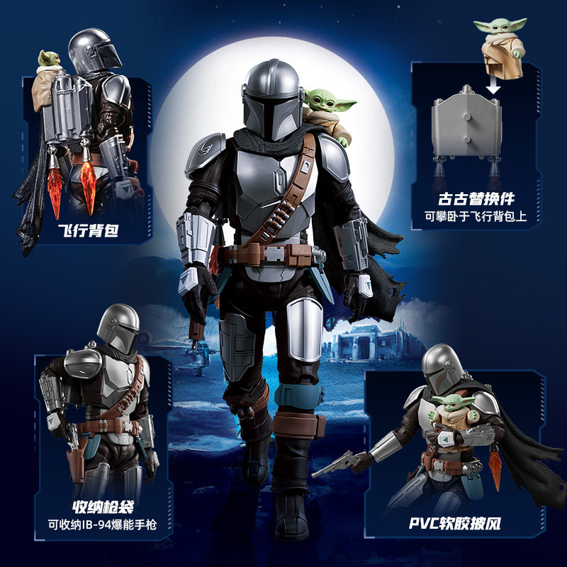 Em Estoque: Bonecos de Ação Blokees Star Wars - Mandalorian, Grogu, Din Djarin, Bo Katan Kryze - Modelo de Montagem, Brinquedo de Presente