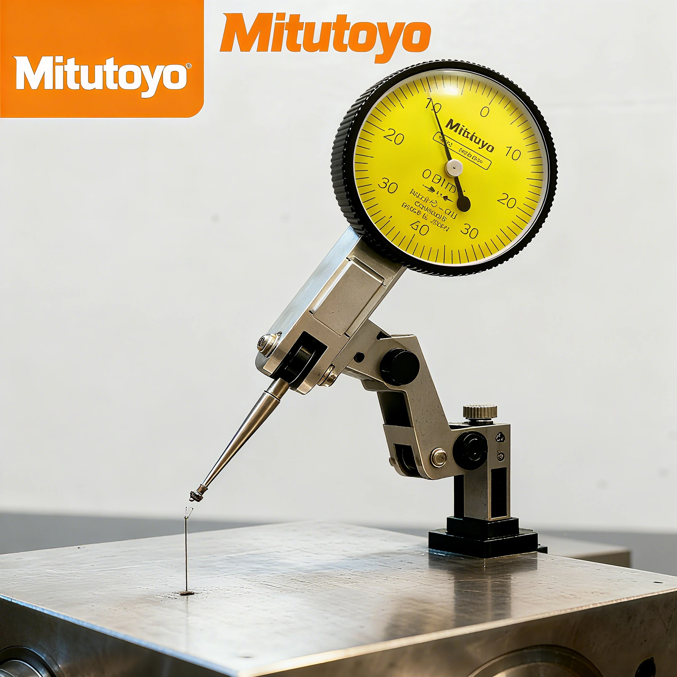 Mitutoyo 513-404 Циферблатный тестовый индикатор 0,01 мм Прецизионный рычажный манометр Магнитная основа Японский высокоточный измерительный инструмент