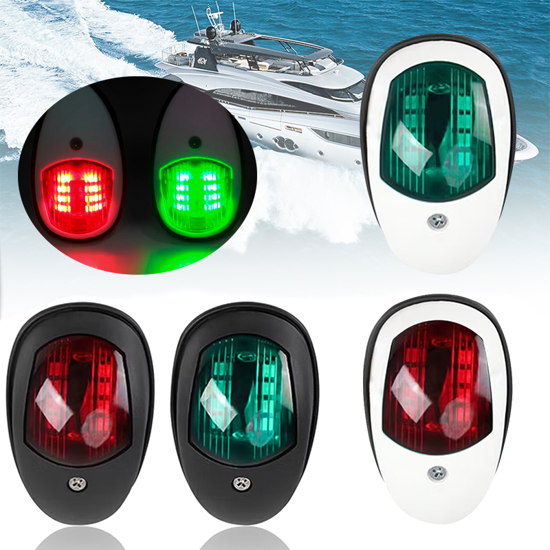 2 szt. Lampka nawigacyjna LED Lampka ostrzegawcza Lampka przednia łodzi Lampka nawigacyjna łodzi morskiej do łodzi motorowej i jachtu Skiff