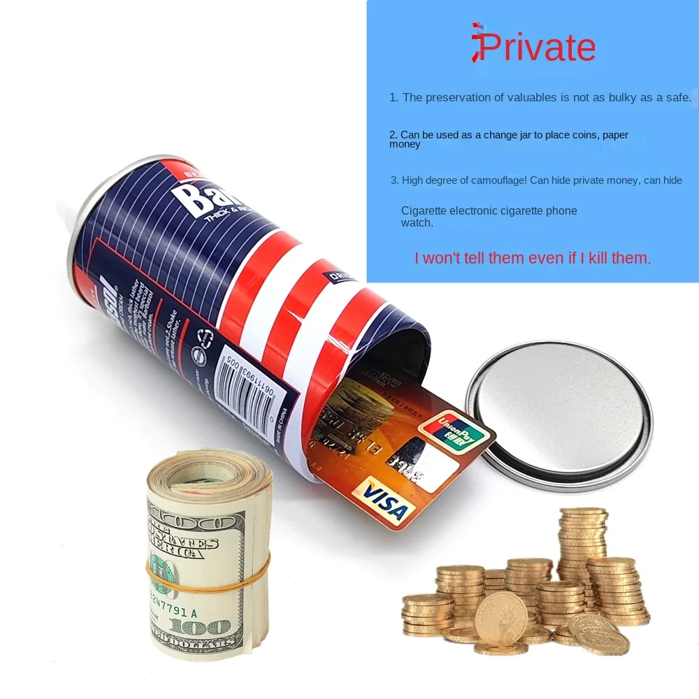 Barba creativa Busters, latas de espuma para afeitar, modelado en aerosol, latas de almacenamiento de seguridad, artefactos de dinero ocultos, lata de almacenamiento oculta