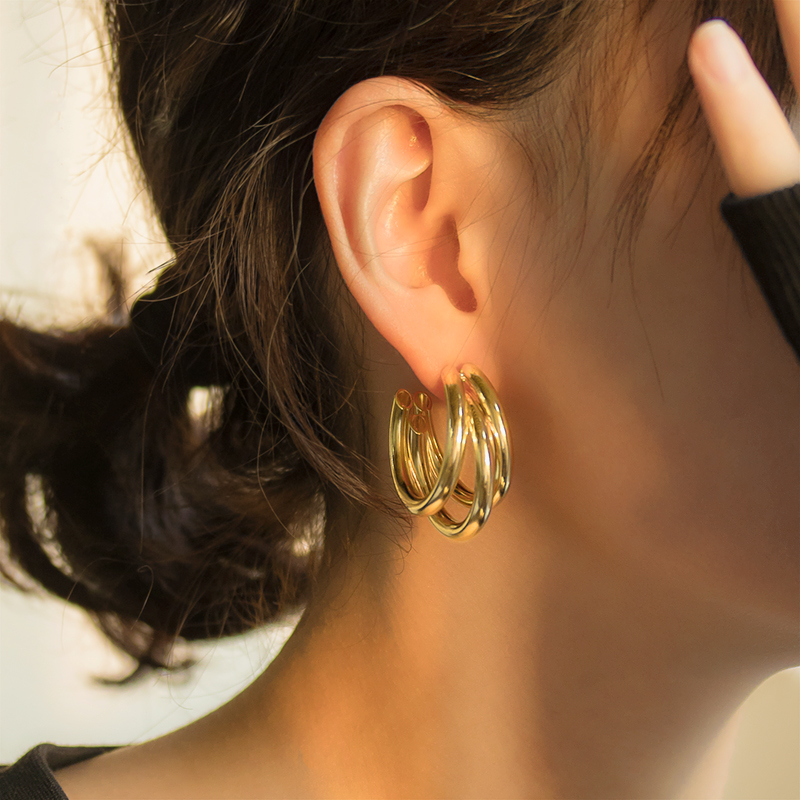 New Statement Retro สแตนเลสสตีลต่างหูแฟชั่น Bohemian Dangle ต่างหูผู้หญิง Punk เครื่องประดับ Hip Hop Wmmens ขายส่ง