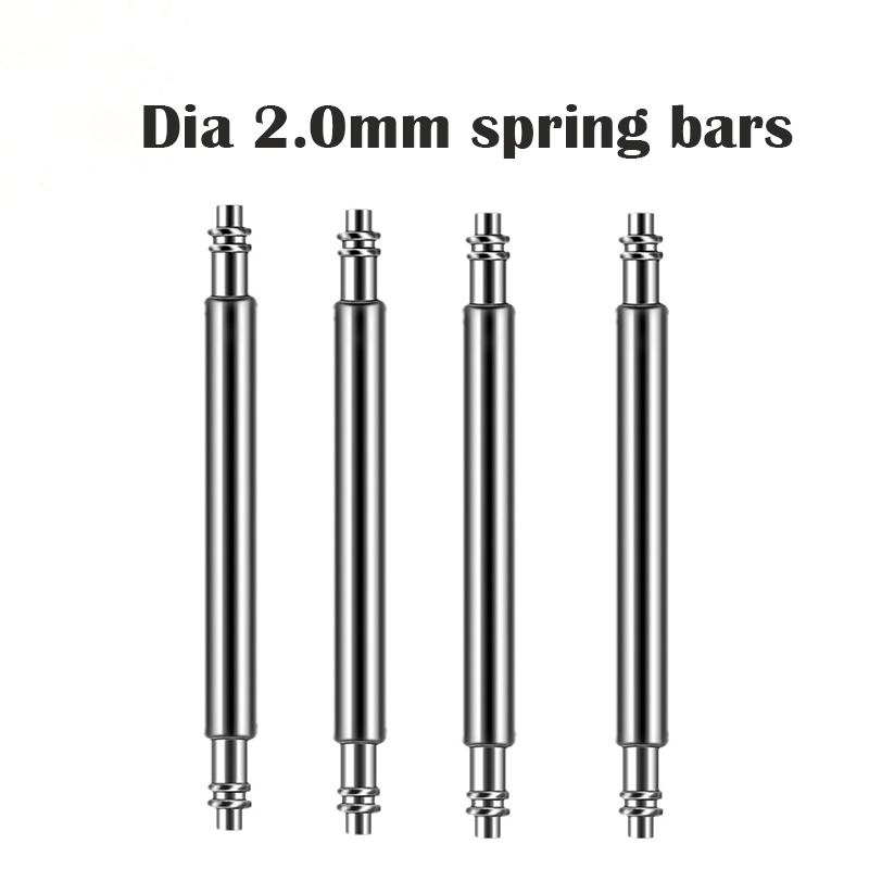 2/4/10 pièces barres à ressort larges 18/20/22/24mm broches de liaison de sangle adaptées pour SKX007 thon 6105 Bracelet de montre Dia 2.0/2.5mm barres à ressort de Bracelet