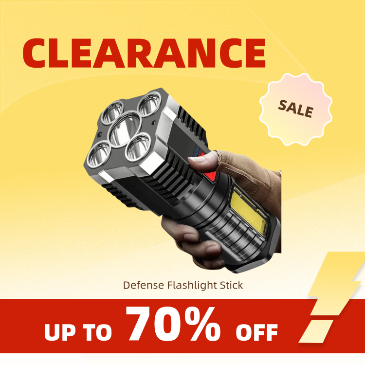 Clearance_5LED Hochleistungs-LED-Taschenlampen Wiederaufladbare Camping-Leuchte mit Seitenlicht 3 Beleuchtungsmodi für Camping-Abenteuer