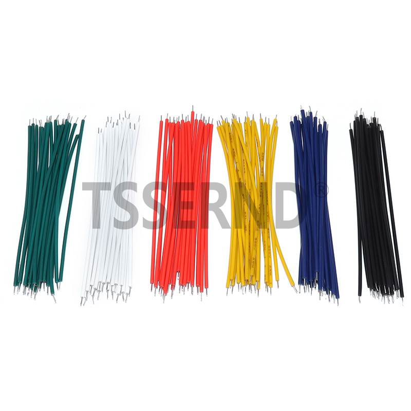 120 Stück/Set 24AWG Verzinnte Steckbrett PCB Löt-Kabel 1007-24AWG Verbindungskabel 24AWG 8cm Jumper-Kabel Verzinnte Leiterdrähte