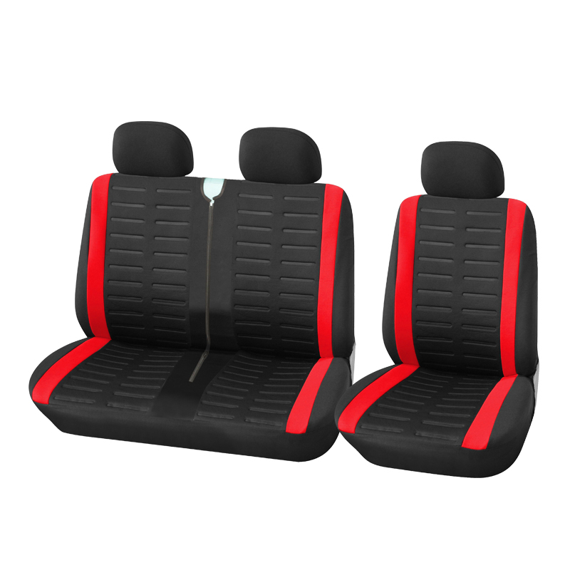 1 + 2 Rode Stoelhoezen Autostoel Cover voor Transporter Voor Renault Master 3 Voor jumpy van 2008 tot 2016 Voor 2004 Renault Master 2
