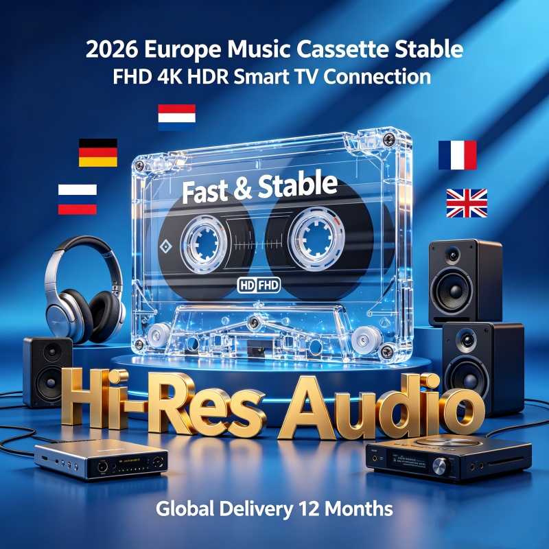 Connexion TV intelligente stable FHD 4K HDR 2026 Europe, livraison mondiale de cassettes vidéo et musicales en Pologne, au Royaume-Uni, en France, en Allemagne, aux Pays-Bas