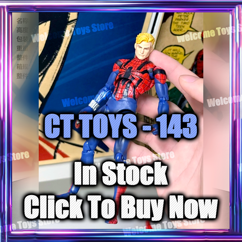 Auf Lager Ct Toys Ben Reilly Mafex 143 Comic-Version Spiderman The Amazing Spider-Man Anime Actionfigur Figurine Individuelle Geschenke Spielzeug
