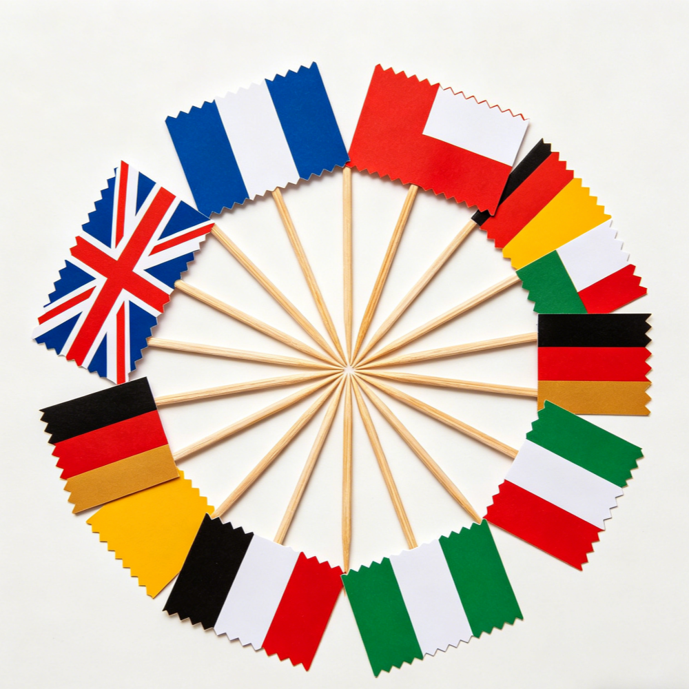 Oscam Europe 7 Lines Polska 7 Linii Europe Poland Germany Austria Europa Oscams Clines Ccam Toothpick Flag Quick Delivery