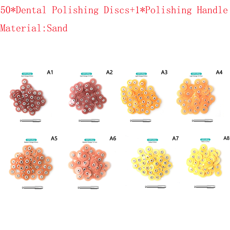 50pcs Dental Finishing And Polishing Discs Dentist Composite Metals Autoclavable Lab Tools Dentist Polishing Materials