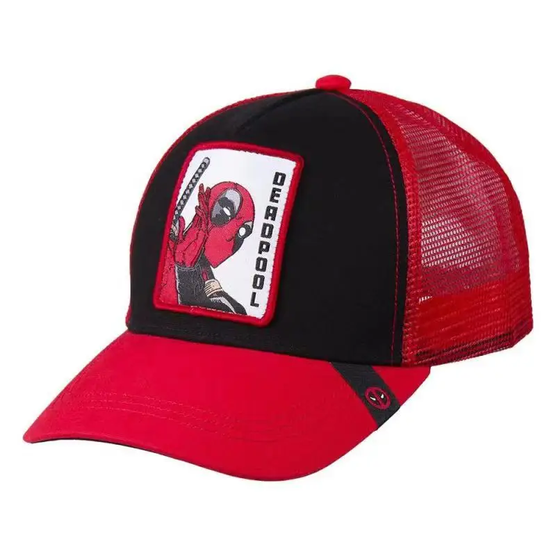 Alta qualidade deadpool dos desenhos animados snapback boné de beisebol de algodão para homens mulheres ajustável hip hop pai chapéu osso garros dropshipping