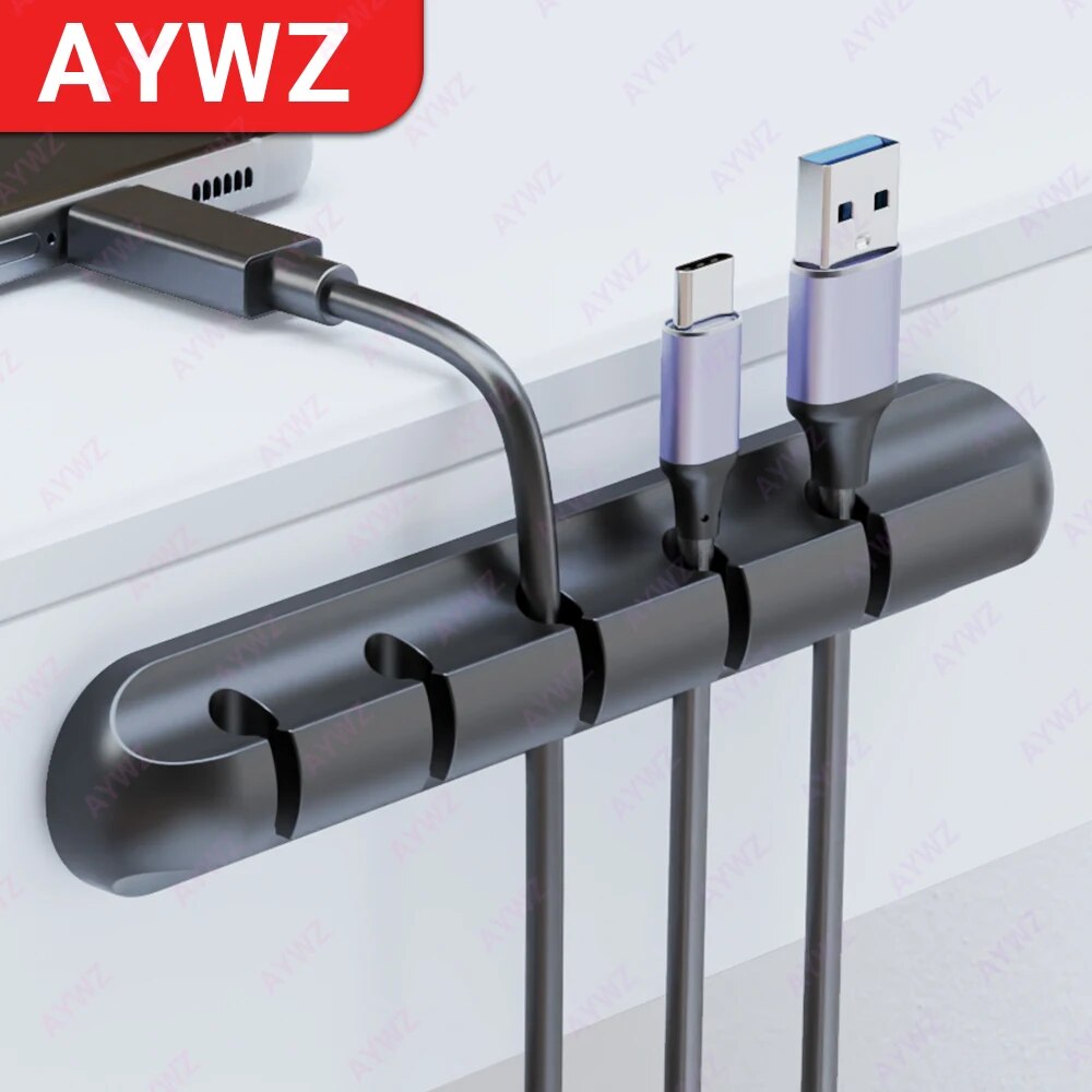 Clips de support de câble adhésifs, organisateur de fil de gestion de cordon pour câble de chargement USB de bureau, cordon d'alimentation de table de nuit, câble de souris