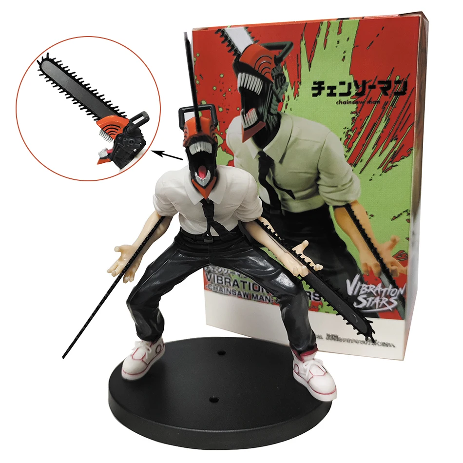 Chaud 18 cm tronçonneuse homme Anime Figure puissance Denji Figurine PVC tronçonneuse homme puissance Figurine PVC adulte Collection modèle poupée jouet