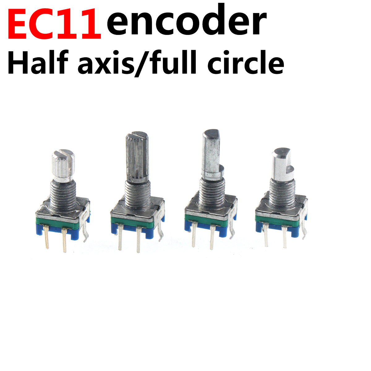 10 Uds. Interruptor codificador rotatorio Ec11 10 15 20mm flor de ciruelo mango completo medio eje 20 bits potenciómetro de señal Digital de pulso
