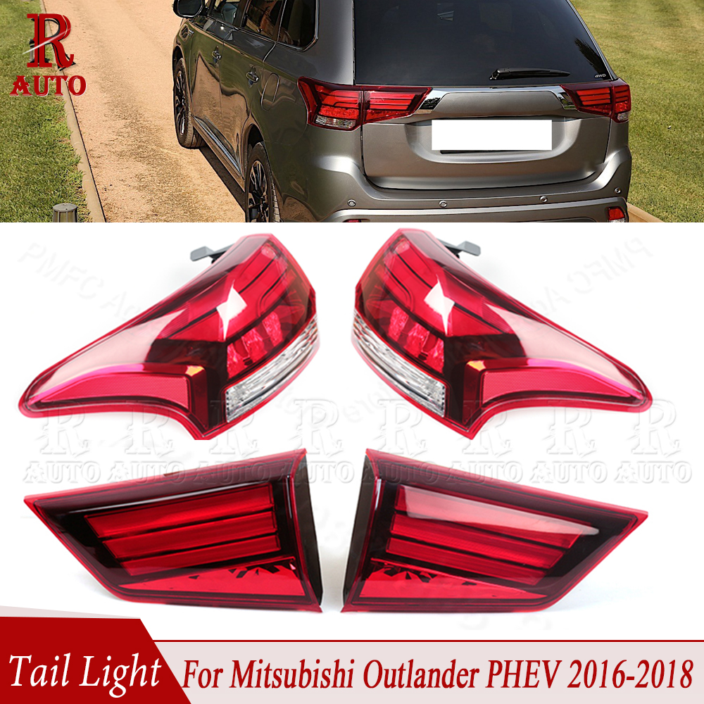 Feu arrière LED pour Mitsubishi Outlander PHEV 2016 2017 2018 2019 2020 2021, feu de freinage pour voiture, feu d'avertissement de pare-chocs