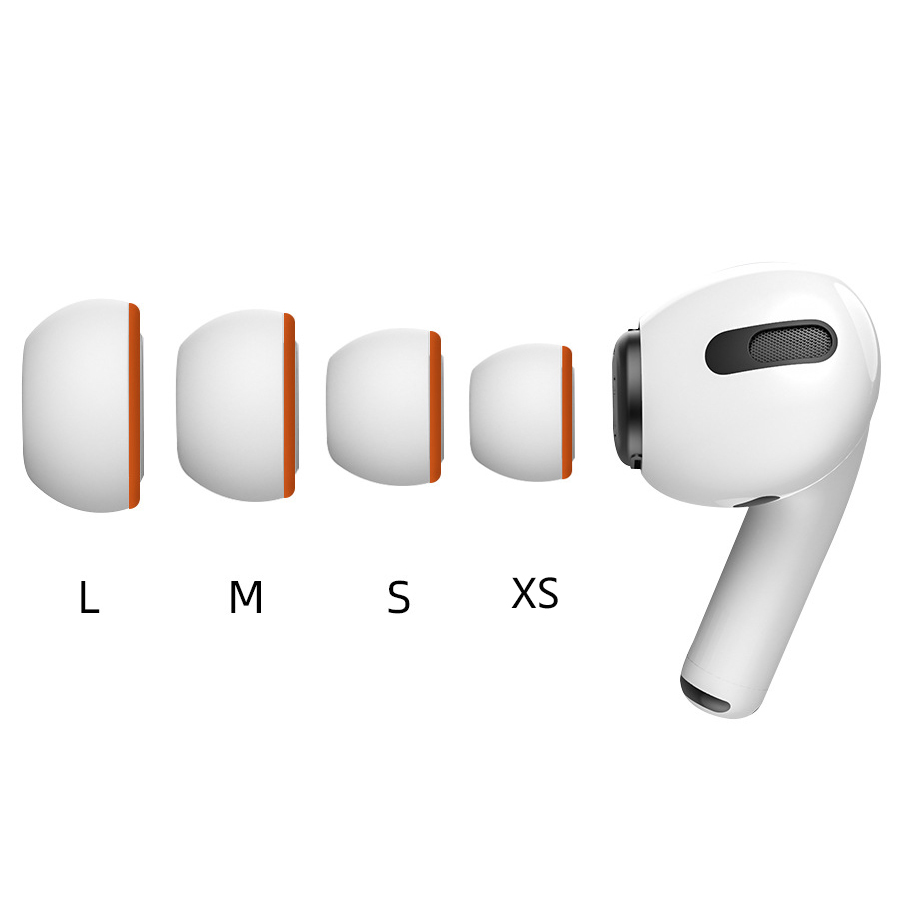 Memory Foam Ear Pads For Airpods Pro Wireless Bluetooth Earphones Silicone Ear Covers Caps Earphone Earpads Eartips 2pcs/pair