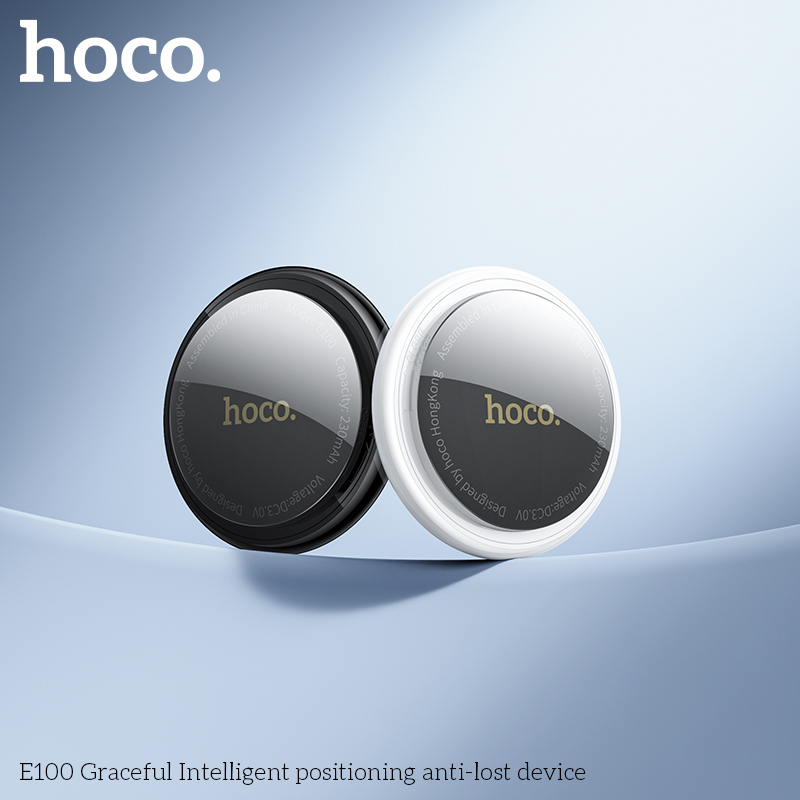 HOCO E100 Airtag Security BT GPS-метка на базе Apple Find My App Anti-Lost Tracker Locator Сигнализация для домашних животных Поиск ключей и кошелька с чехлом