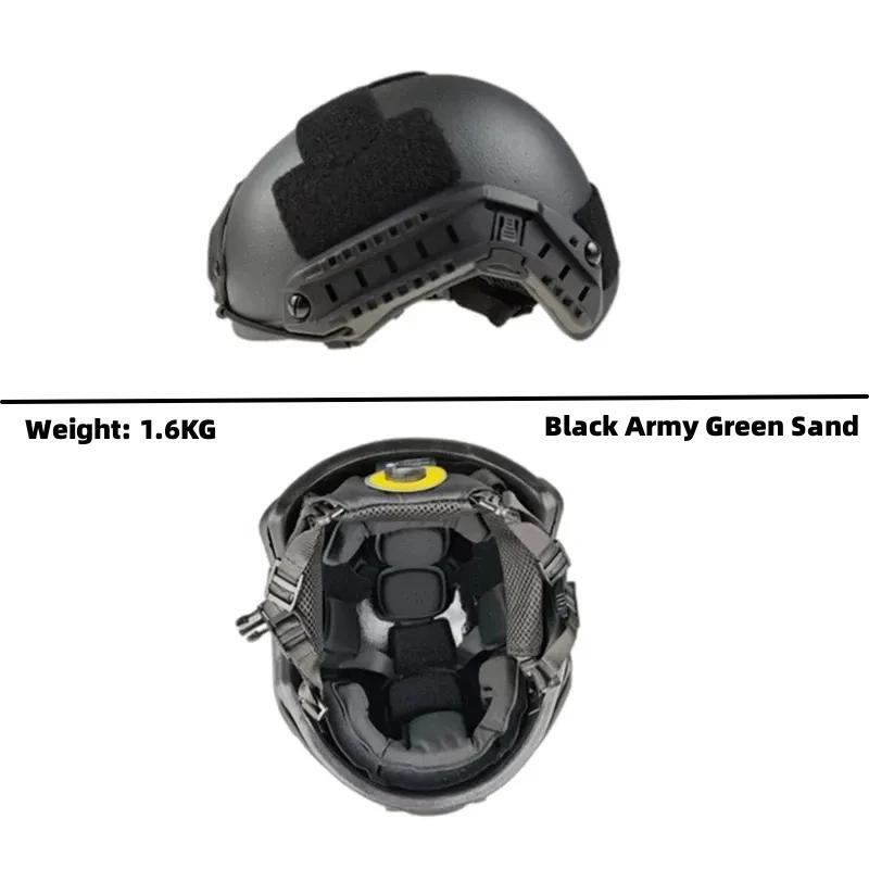 Balistyczny hełm taktyczny ACH High Cut Kevlar Wysokiej jakości hełm Wendy Suspension Pad System NIJ IIIA FAST Bulletproof Helmet