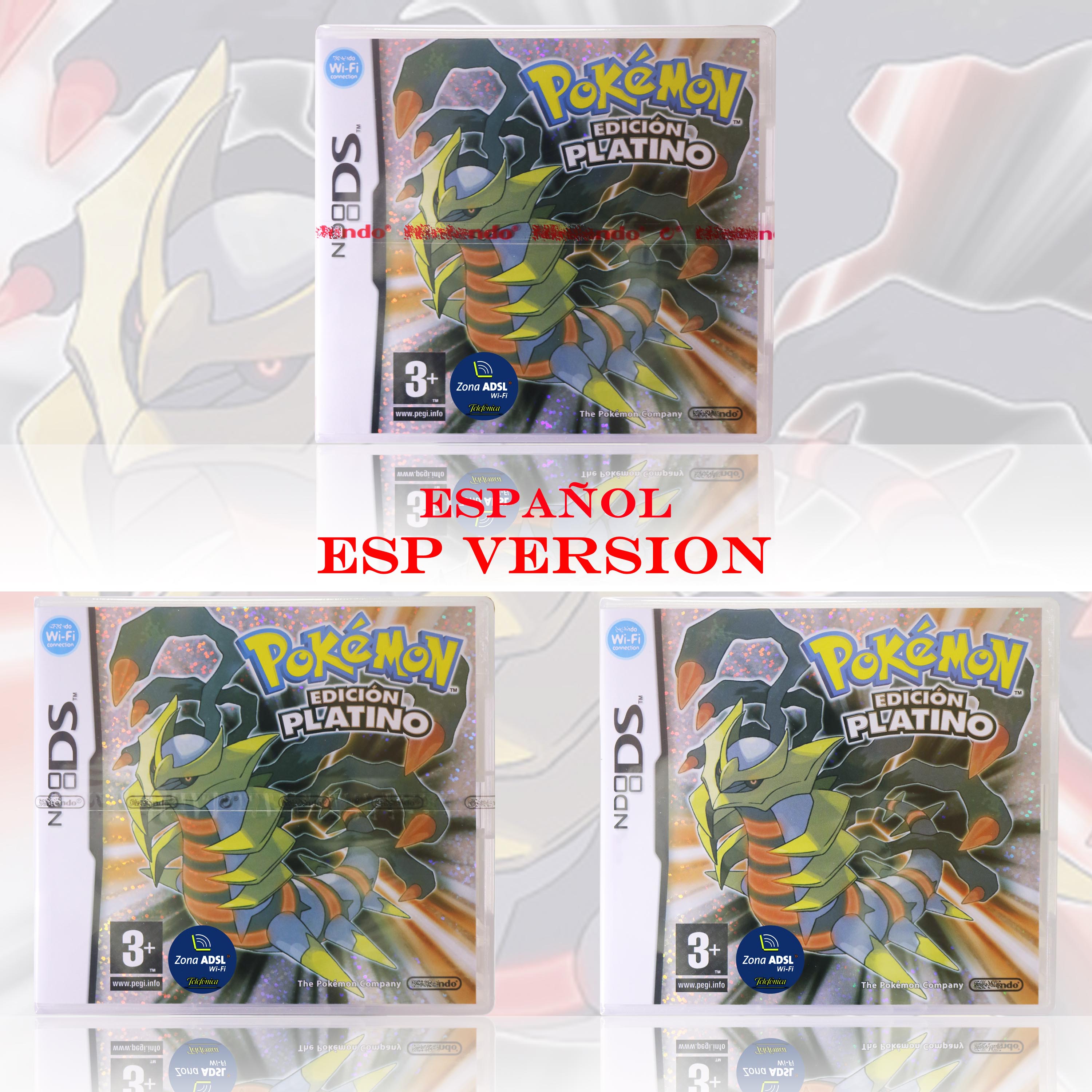 Испанская версия игры Pokémon Edicion Platino для DS, новая, в запечатанной упаковке с коробкой и инструкциями для консолей DS, 2DS, 3DS.