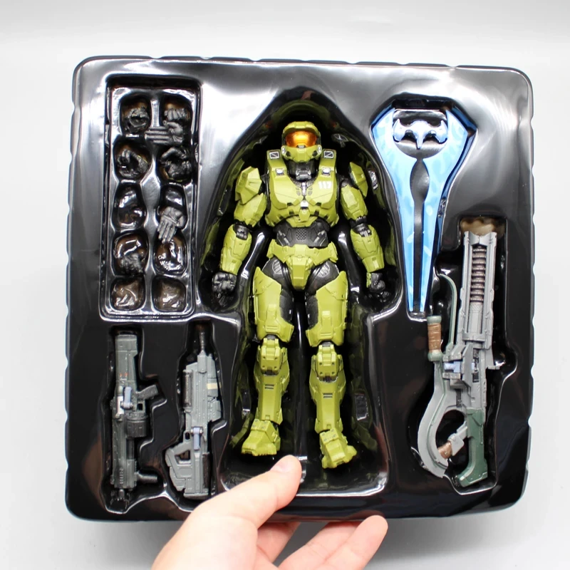 Figur Anime Halo Master Chief 18cm Mjolnir Mark Vi Gen 3 Patung 1/12 Model Boneka Koleksi Meja Dekorasi Mainan Hadiah