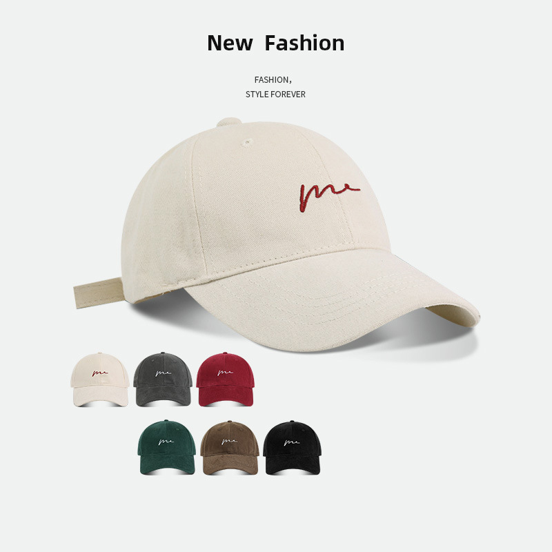 Retro Letter Embroidered Baseball Cap Big Headed Duck Tongue Hat Summer Outdoor Sports Męskie damskie regulowane czapki Hip Hop Hat