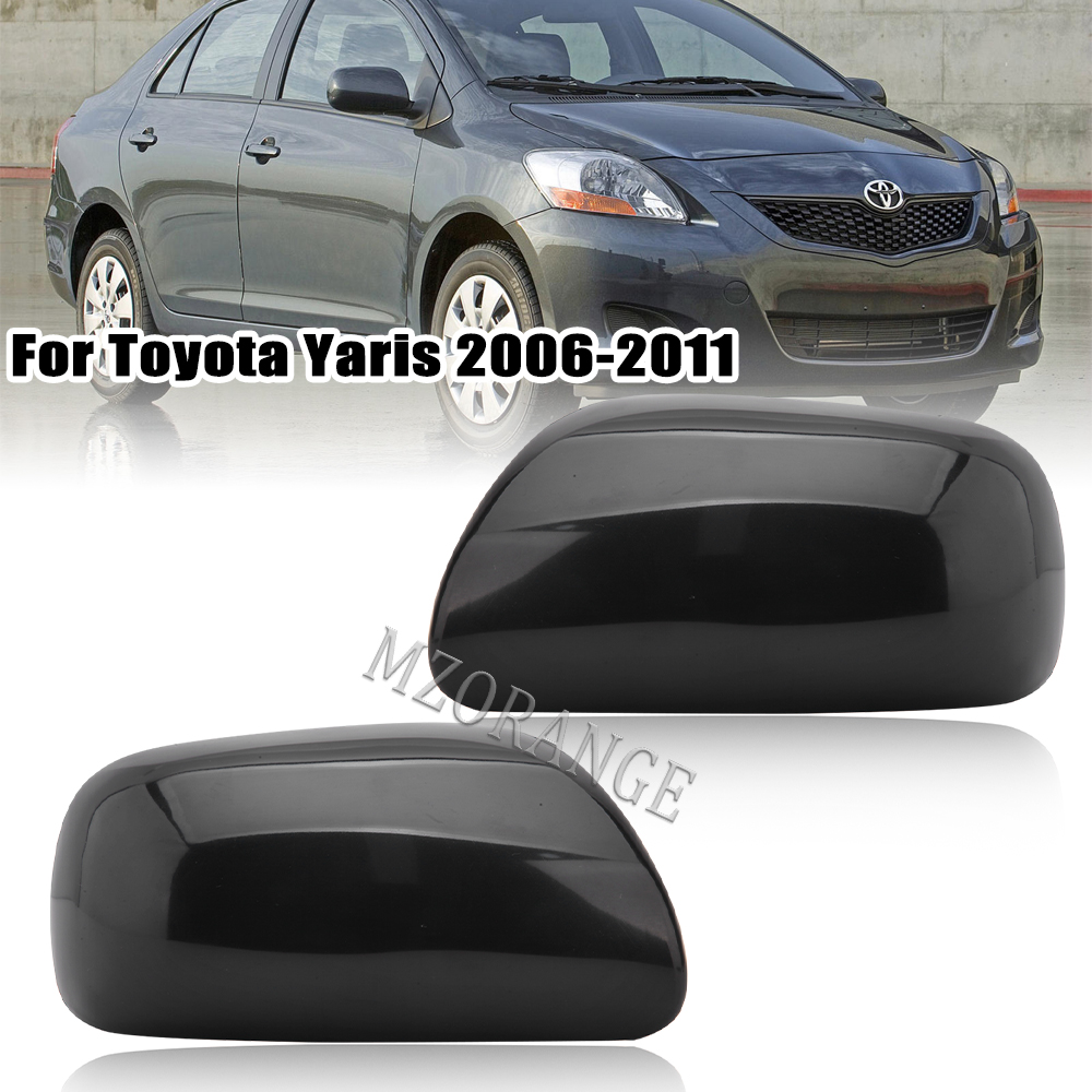Couvercle de rétroviseur latéral pour Toyota Yaris 2006 2007 2008 2009 2010 2011, accessoires de rétroviseurs d'aile de porte