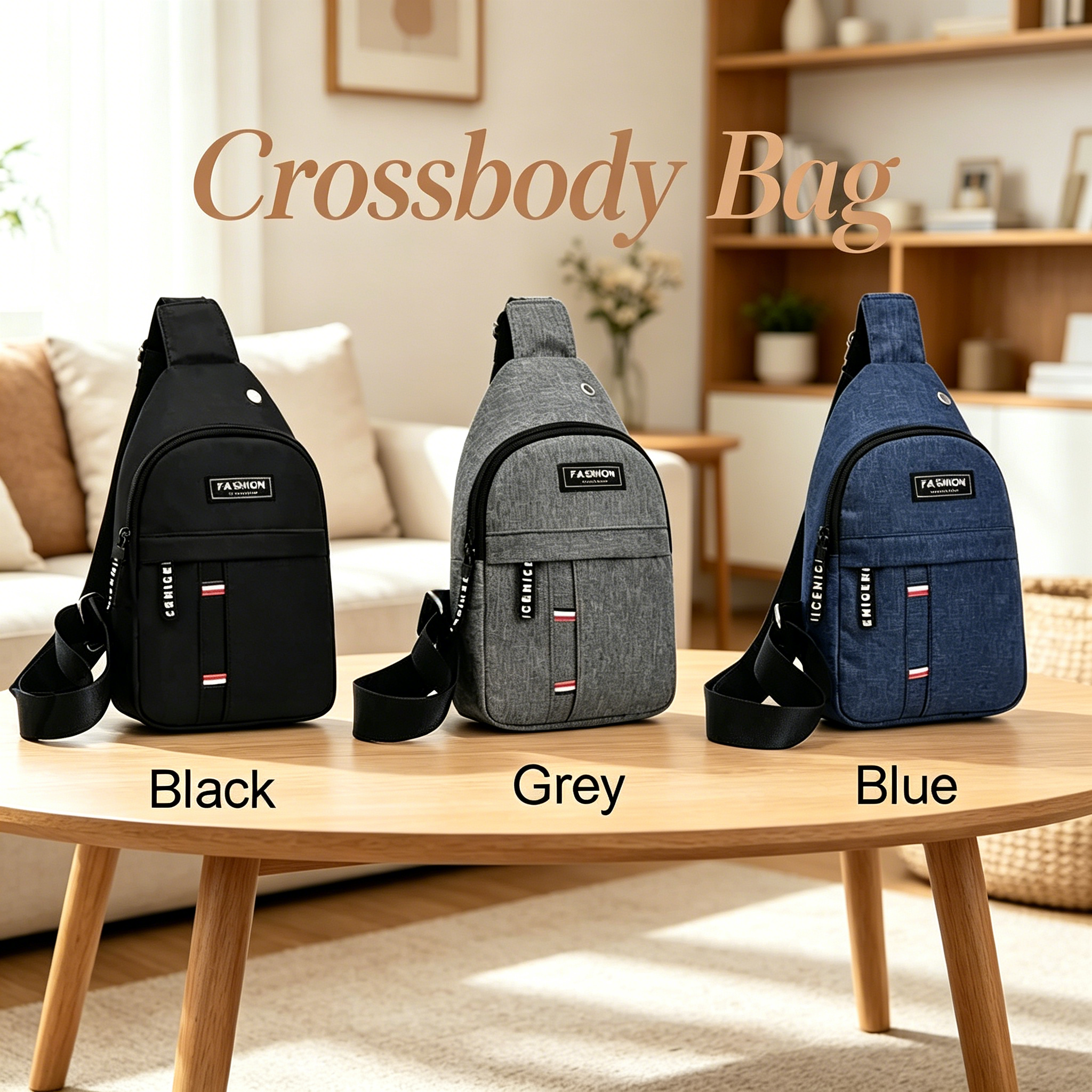 Klassieke mode canvas waterdichte schoudertas crossbody tas sport reis outdoor tas praktische casual dagelijkse draagtas met grote capaciteit