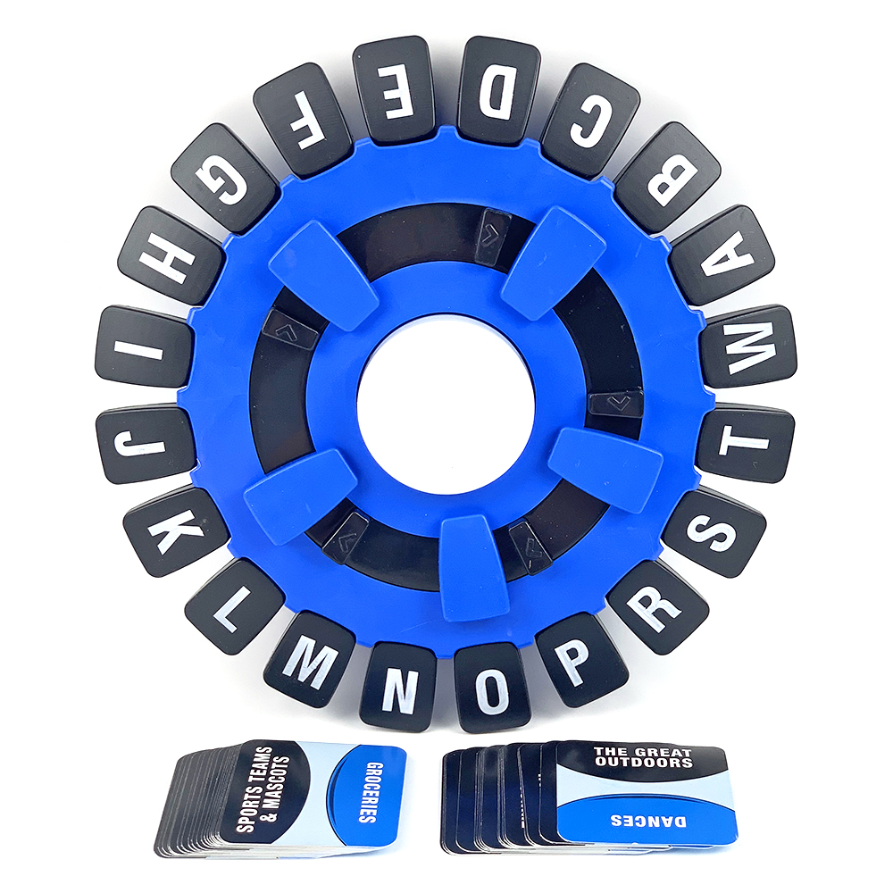 Turntable Game Children's Educational Table Toys English Spanish Crazy Alphabet Game Parent-child Interactive Game Party Game