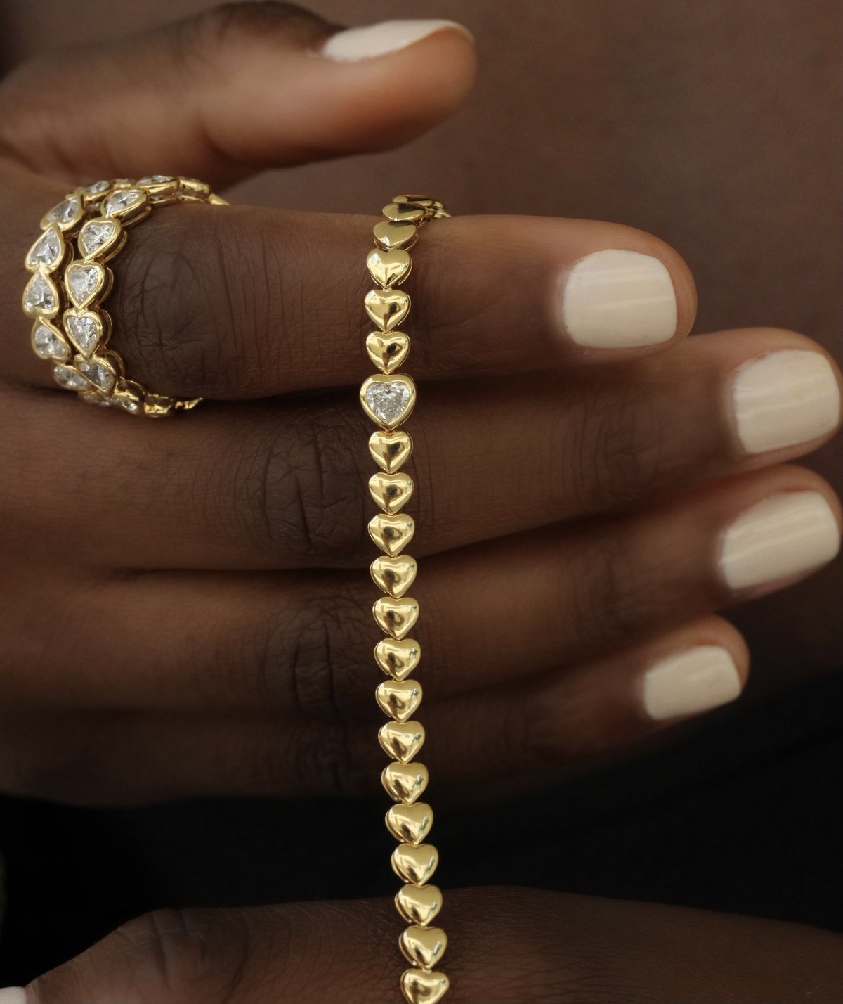 Bracelet de tennis en forme de cœur pour femme, bijoux classiques, cadeau à la mode pour petite amie et amoureux, document en or, nouveau, 2022