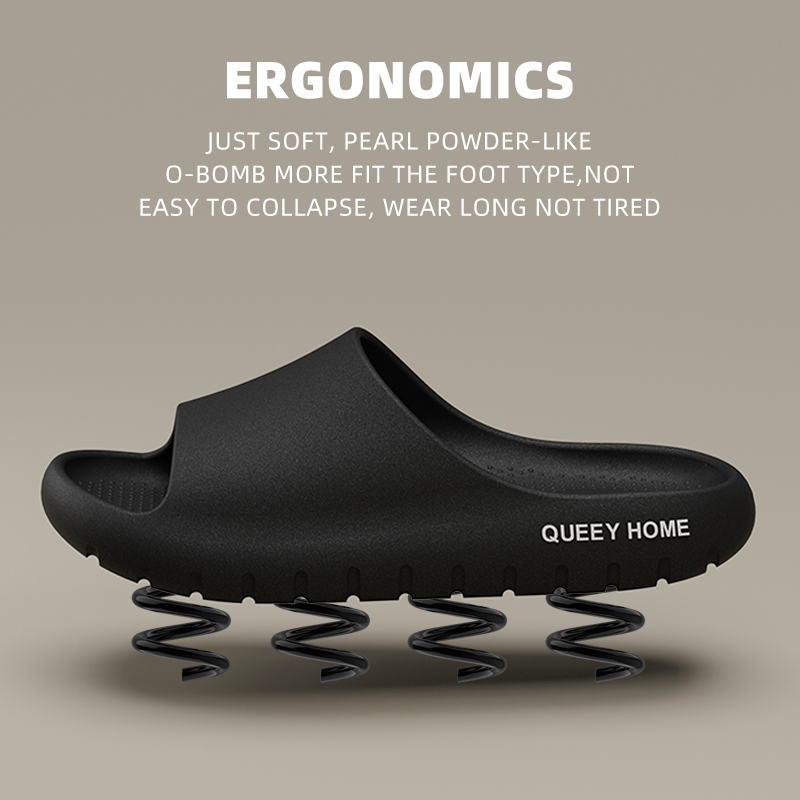 Zapatillas de mujer antideslizantes de suela gruesa, zapatos para hombre, toboganes de moda para interiores y exteriores, sandalias de playa cómodas de aire minimalistas para parejas