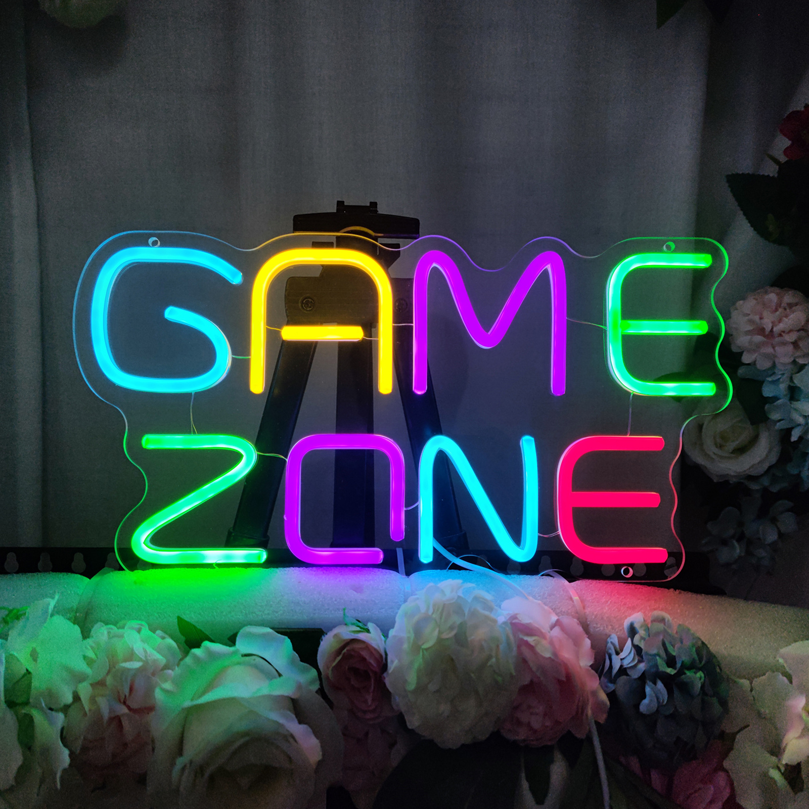 Gaming Zone Neon Sign LED Signboards USB Powered Gaming Room Wall Decoration Party Gifts Teenagers Bedroom decoration Lights