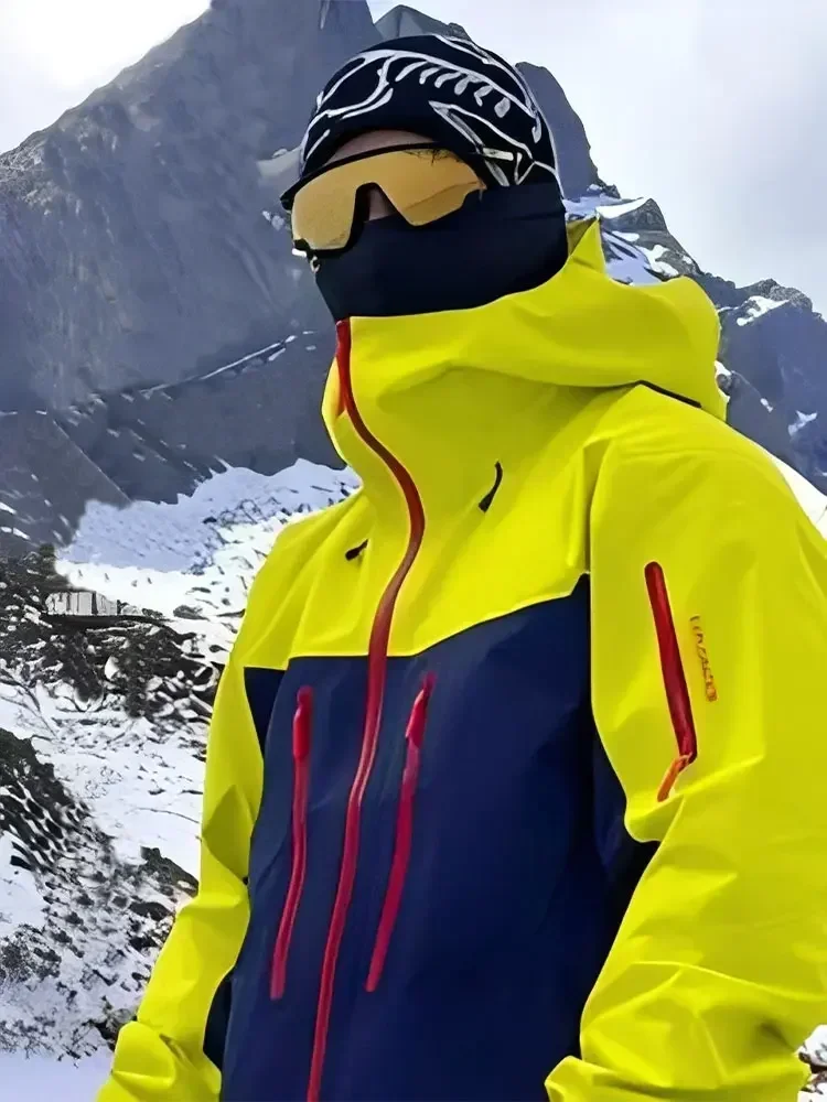 Primavera otoño cortavientos para hombre moda Montañismo al aire libre viaje impermeable a prueba de viento chaqueta con capucha abrigo versátil ajustado