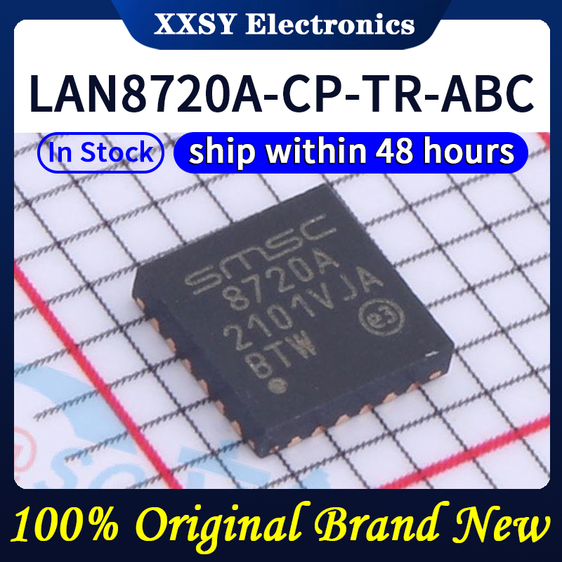 LAN8720A-CP-TR-ABC 8720A QFN24 Funda protectora En stock 100% Nuevo Original