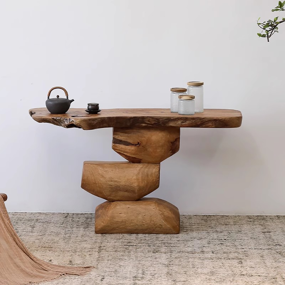 Table console design vintage, beauté unique, moderne, esthétique, salon haut de gamme, meubles Wohnzimmer Tisch