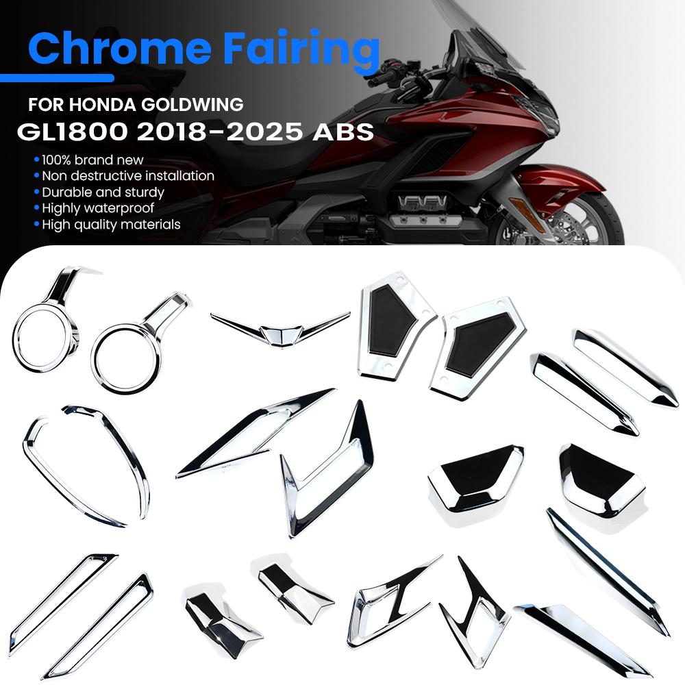 Motorcycle Chrome Fairing  For HONDA Goldwing GL1800 2018-2025 ABS Plastic Chrome Modified Parts