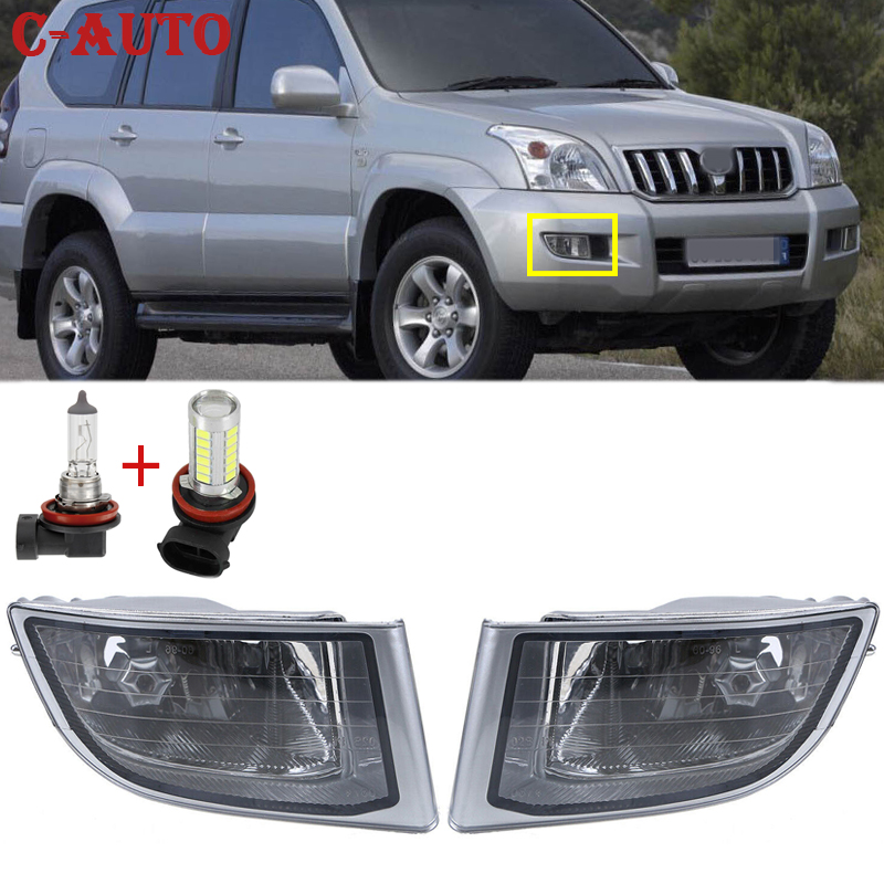 Phare antibrouillard Sunshine pour pare-chocs avant, Toyota Land Cruiser PRADO 120 Series 2700 4000 LC120 2002-2009, assemblage de phare antibrouillard