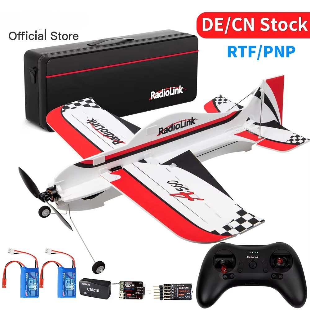 Samolot RC Radiolink A560 RTF lub PNP, 3D EPP, 4-kanałowy, zdalnie sterowany, zasięg 4KM, do użytku na zewnątrz, z żyroskopem Byme-A FC, dla dorosłych początkujących.