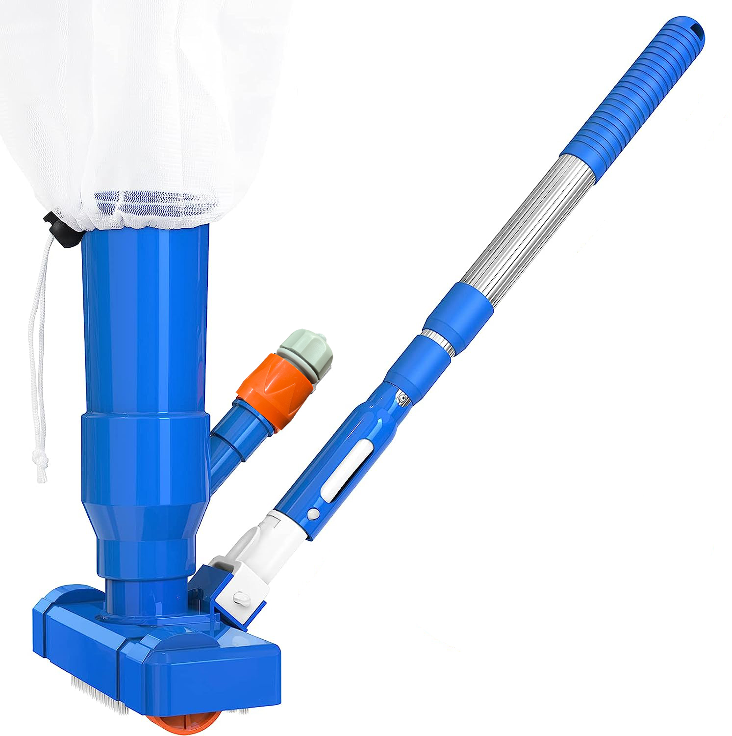 Actualización de aspiradora portátil para piscina de 40 ", aspiradora subacuática para piscina con cepillo