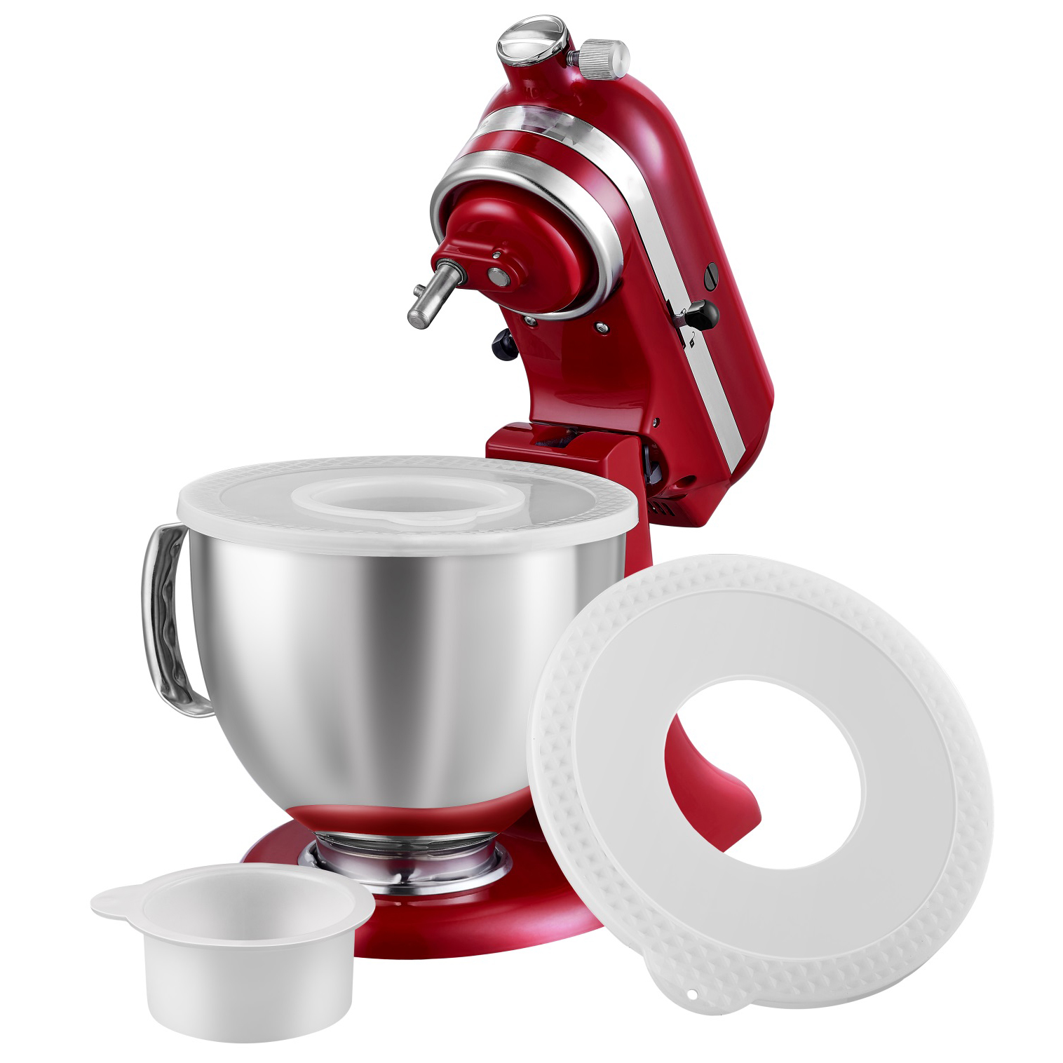 1 pces/2 pces misturadores tigela cobre para kitchenaid 4.5-5 quart inclinação-cabeça suporte misturadores tigela cobre tampa