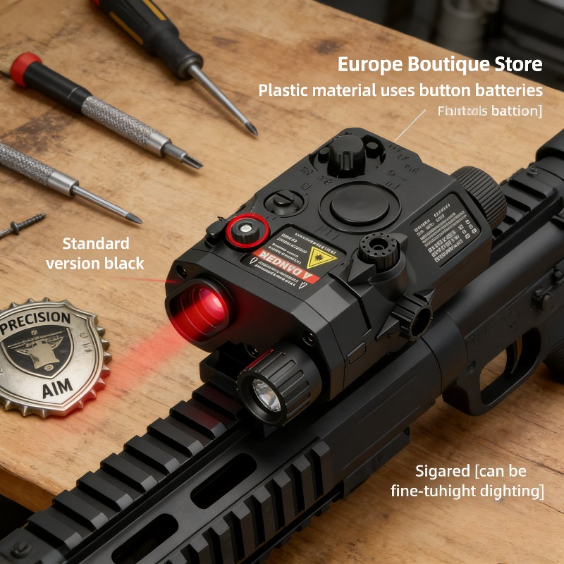 PEQ15 multifunctionele laserbox-zaklamp: past op 20 mm rail, voor speelgoed-airsoft-geweren, jacht, CS en spel, indicator