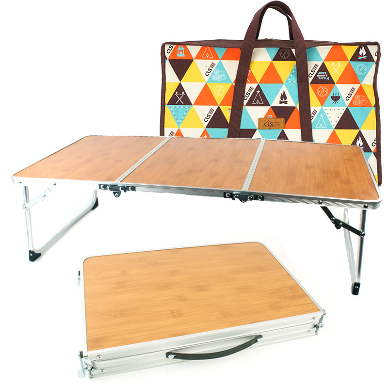 Outdoor Picknick Grill Bambus Holz Bambus Board Tisch Camping Tragbare Tragbare Klapptisch Einfache Möbel Computer Tisch
