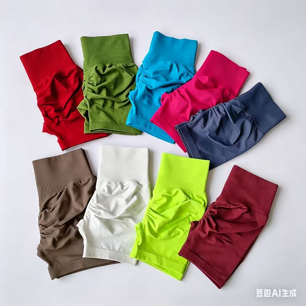 Shorts de sport taille haute pour femme, effet galbant et amincissant, séchage rapide, pour la course à pied