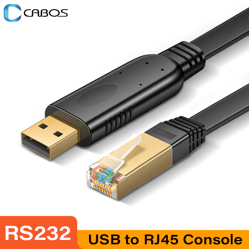 Cable de consola USB a RJ45, adaptador serie RS232, Cable de consola USB RJ 45 8P8C para ordenador, portátil, interruptor, enrutador, servidor, convertidor
