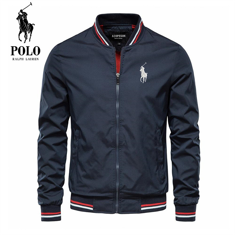 Gabardina bordada de marca Polo Ralph Lauren para hombre, chaqueta de secado rápido, protección solar al aire libre, pesca, ciclismo, deportes