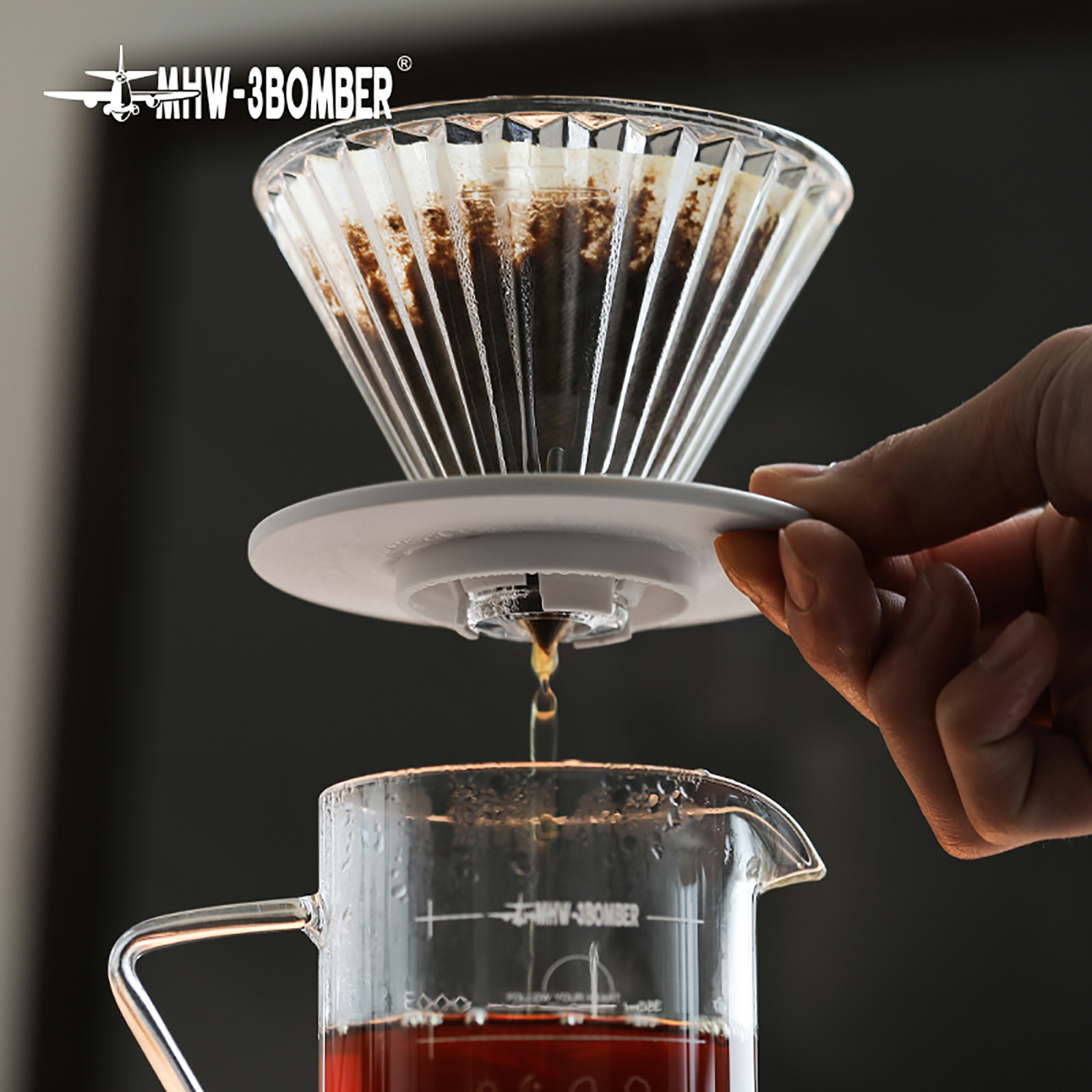 MHW-3BOMBER Giet Over Koffiefilterbekers Herbruikbare Glasfilters Delicate Cafe Bar Accessoires Barista Gereedschap Espresso Distributeur