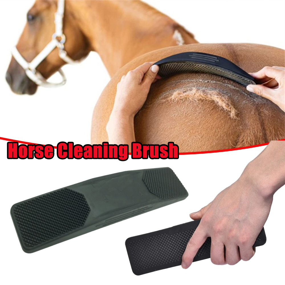 Cepillo de cuidado de caballos 6 en 1, masaje de baño para perros equinos, cepillo de depilación para deshedding, herramienta de limpieza multifunción para mascotas