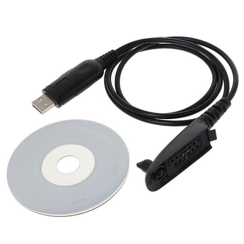 106 cm/ 41.34 "USB Programmeerkabel Met Software CD Voor Motorola Walkie Talkie Radio GP340 GP380 GP328 Accessoires